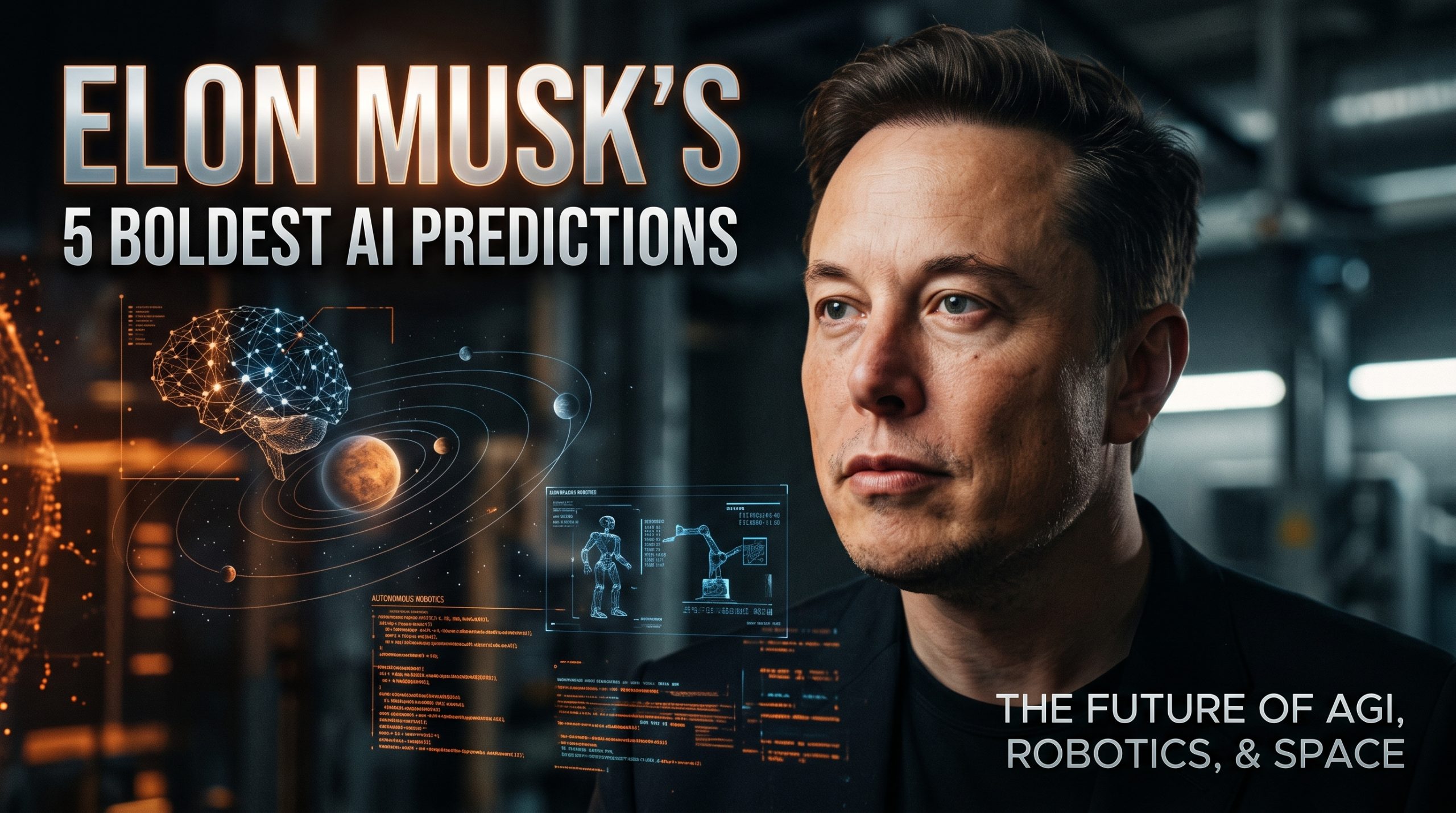 Elon Musk’s 5 Boldest AI Predictions