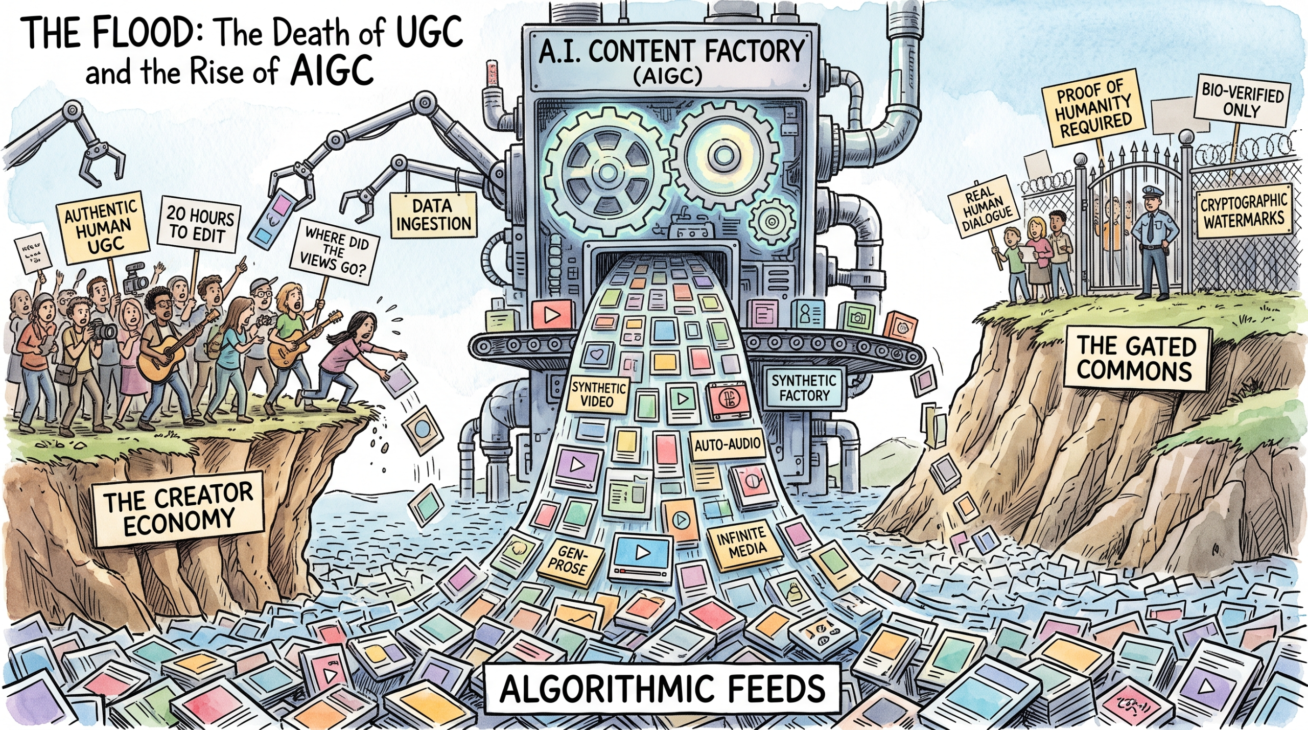 The end of UGC and rise of AIGC